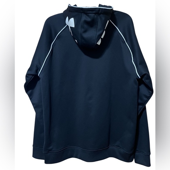 Under Armour Black Hoodie with White Accents Size L - Picture 4 of 10